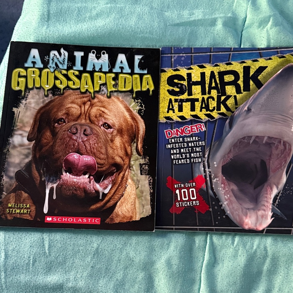 Scholastic Animal Grossapedia & Shark Attack Books